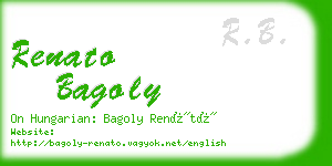 renato bagoly business card